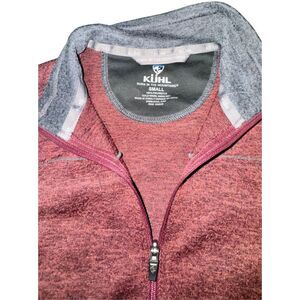 Kuhl Men's burgundy sweater Size S Long Sleeve 1/4 zip